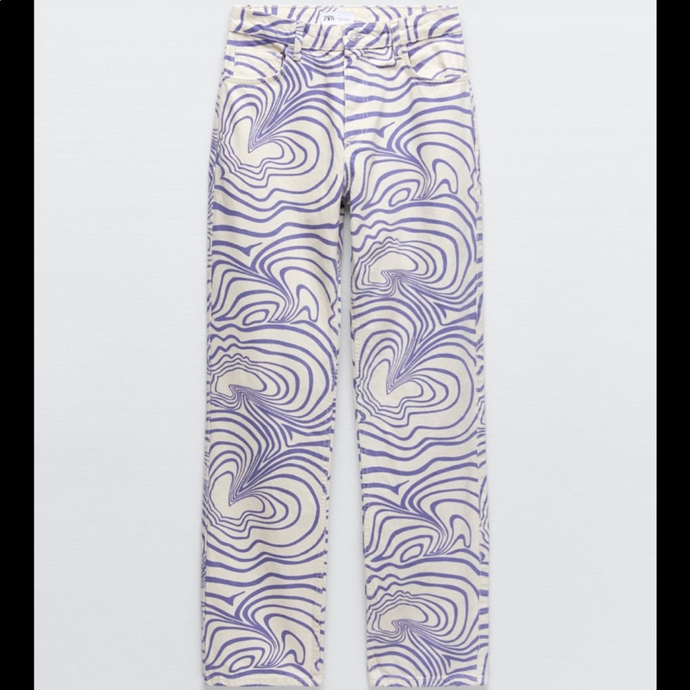 Zara Patterned Jeans